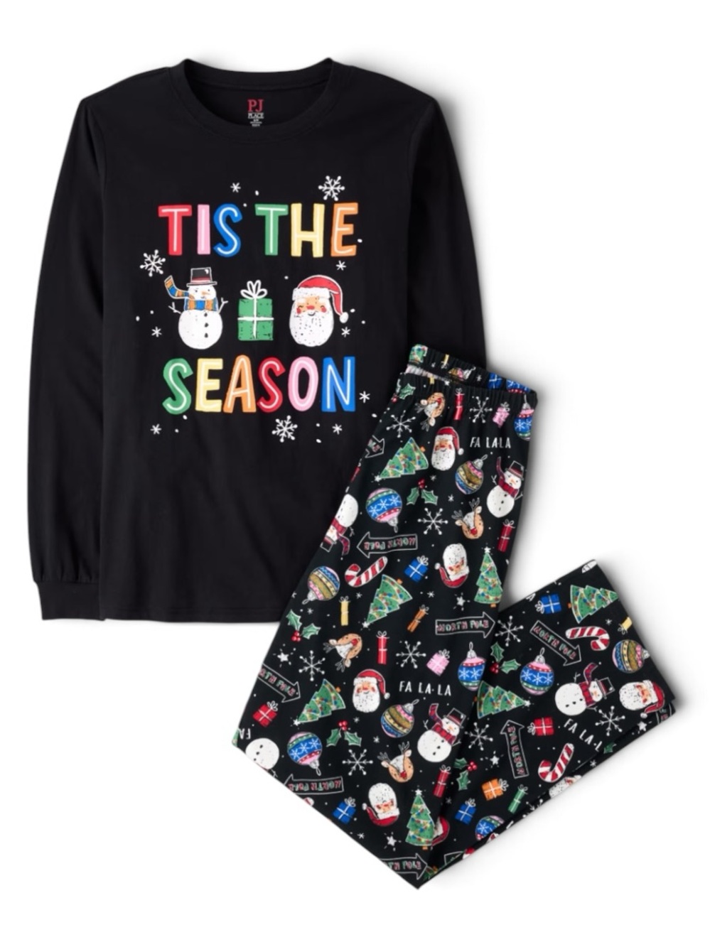 PJ Place Adult Glow In The Dark Christmas Pajamas